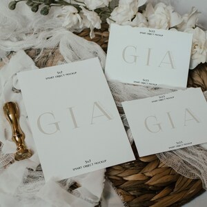 Wedding Suite Mockup - Stationery Mockup - Invitation Mockup - Card Mockup - Invitation Mockup - Wildflower Mockup - Floral Mockup 5x7 - B2