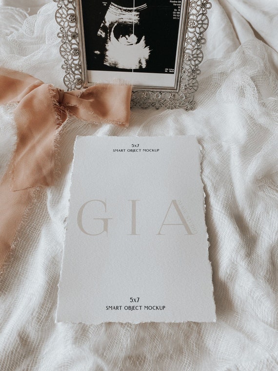 Soft 5x7 Mockup - Classy Invitation Mockup - Airy Invitation Mockup - Light Invitation Mockup - 5x7 Invitation Mockup - Card Mockup - A5
