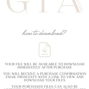May include: A white background with black text explaining how to download digital files after purchase. The text includes the words "how to download?" and "YOUR FILE WILL BE AVAILABLE TO DOWNLOAD IMMEDIATELY AFTER PURCHASE".