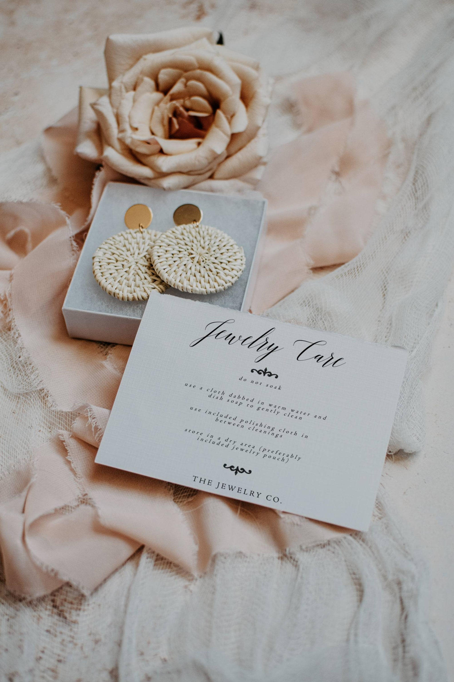 Jewelry Care Card Mockup Care Card Mockup 5x3.5 Card Etsy