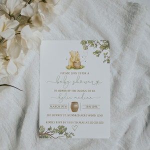 Clean Card Mockup Blank Card Mockup Boho Card Mockup Floral Invitation Mockup 5x7 Card Mockup Simple Invite Mockup PSD Mockup B1 image 3