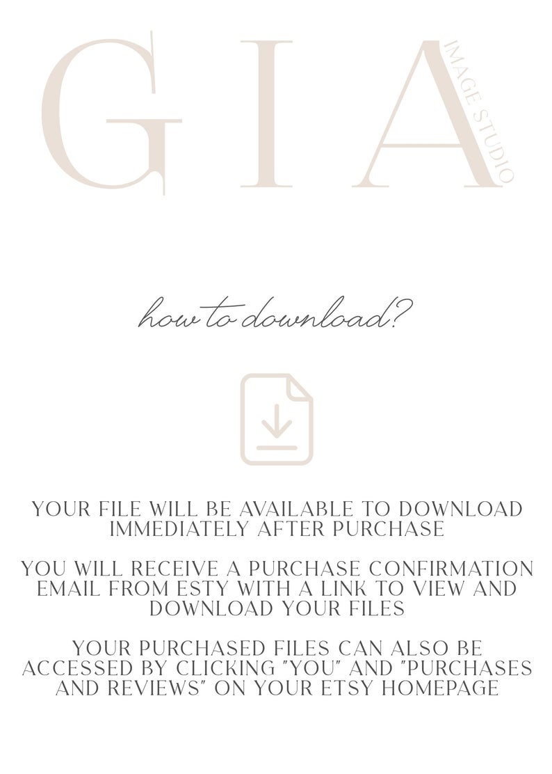 Peut inclure: Un graphique de texte blanc sur un fond blanc avec le texte "GIA" et "how to download?" avec une ic&ocirc;ne de t&eacute;l&eacute;chargement. Le texte ci-dessous explique comment t&eacute;l&eacute;charger des fichiers num&eacute;riques apr&egrave;s l'achat.