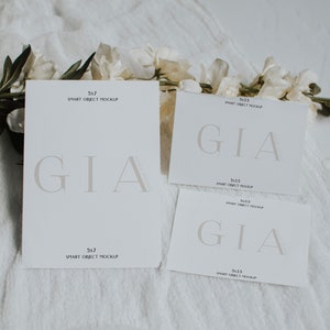 Invitation Suite Mockup - Wedding Mockup - Baby Shower Mockup - Smart Object Mockup - Boho Invitation Mockup - Suite Mockup - PSD Mockup- B1