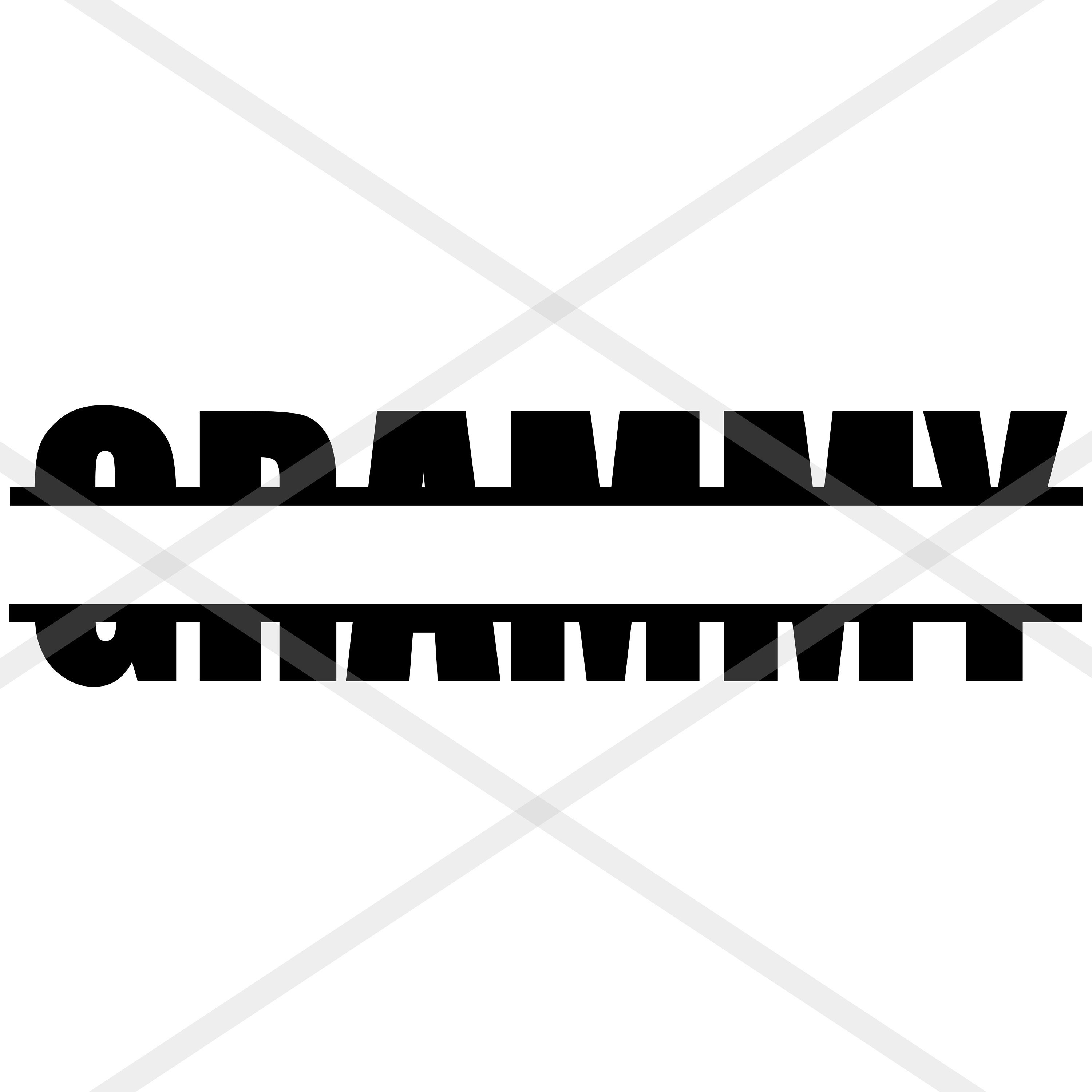 Download GRAMMY Split Monogram SVG jpeg PNG eps ai dxf Sublimation ...