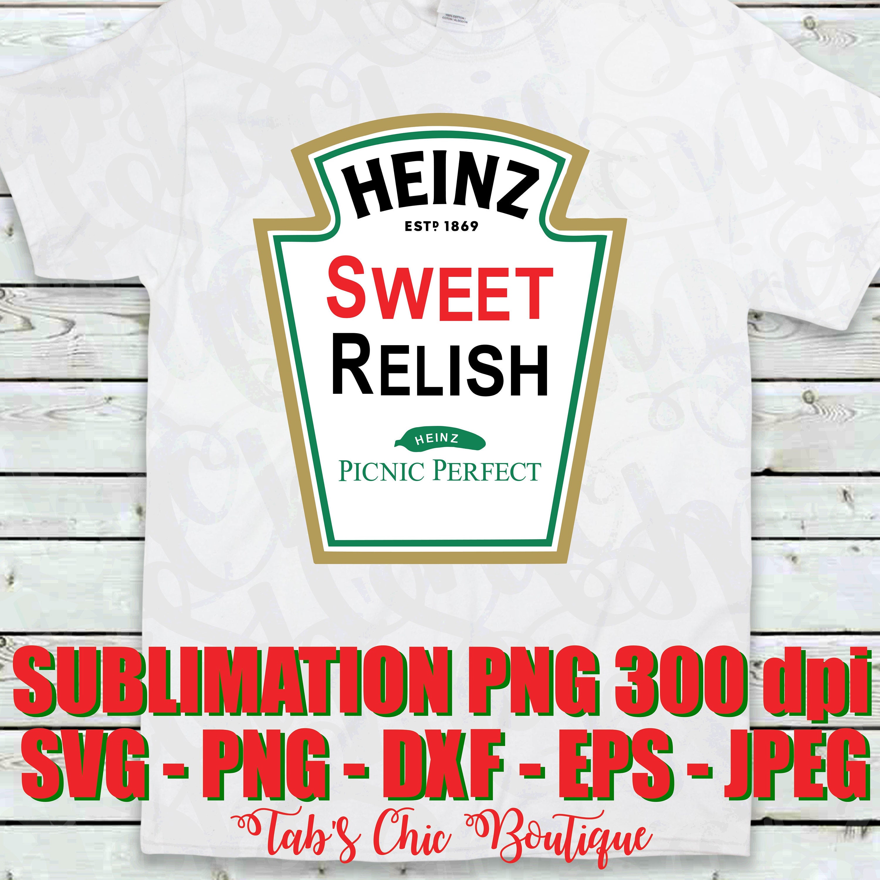 Heinz Sweet Relish Logo SVG jpeg png eps dxf Sublimation Etsy