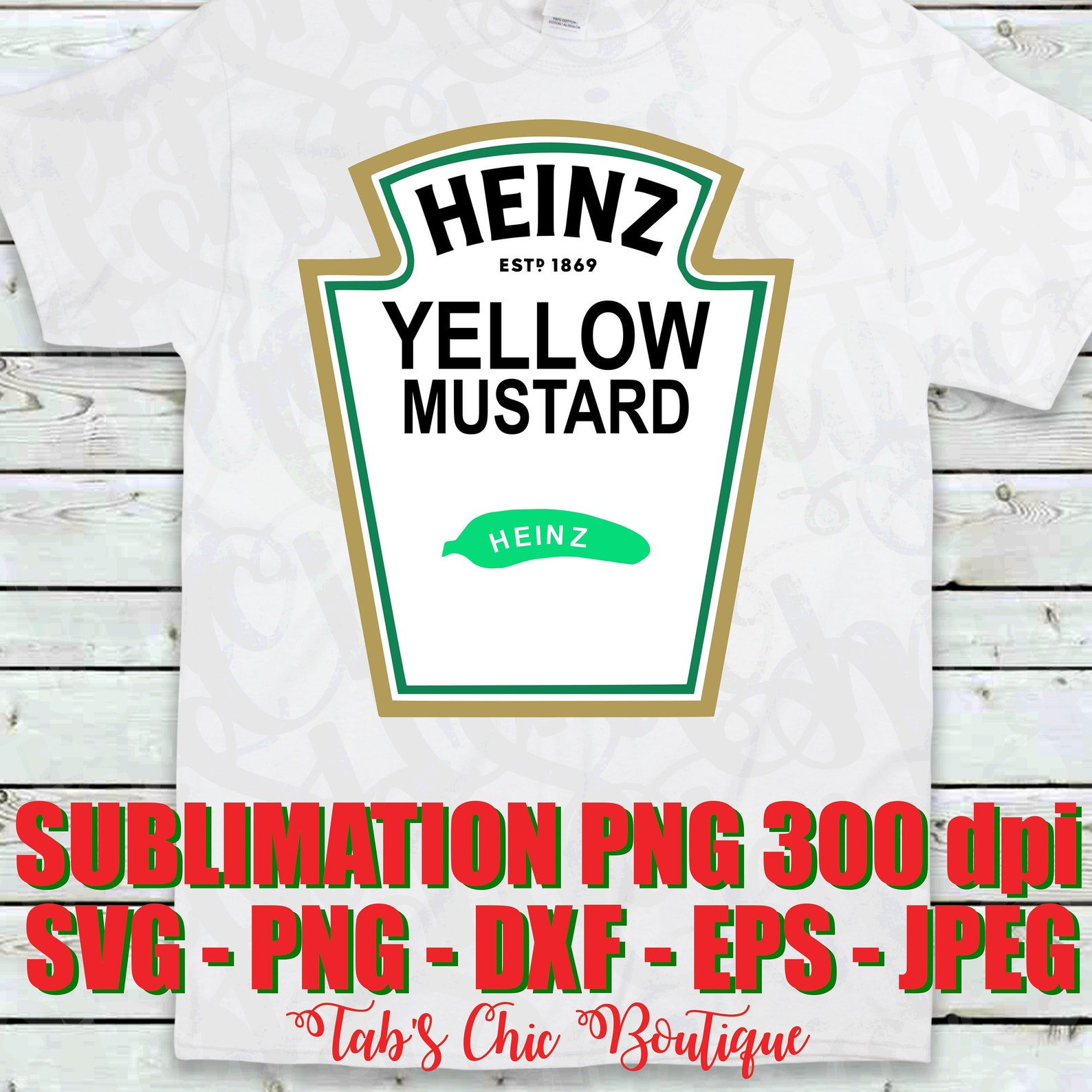 Heinz Yellow Mustard Logo SVG jpeg png eps dxf Sublimation Etsy