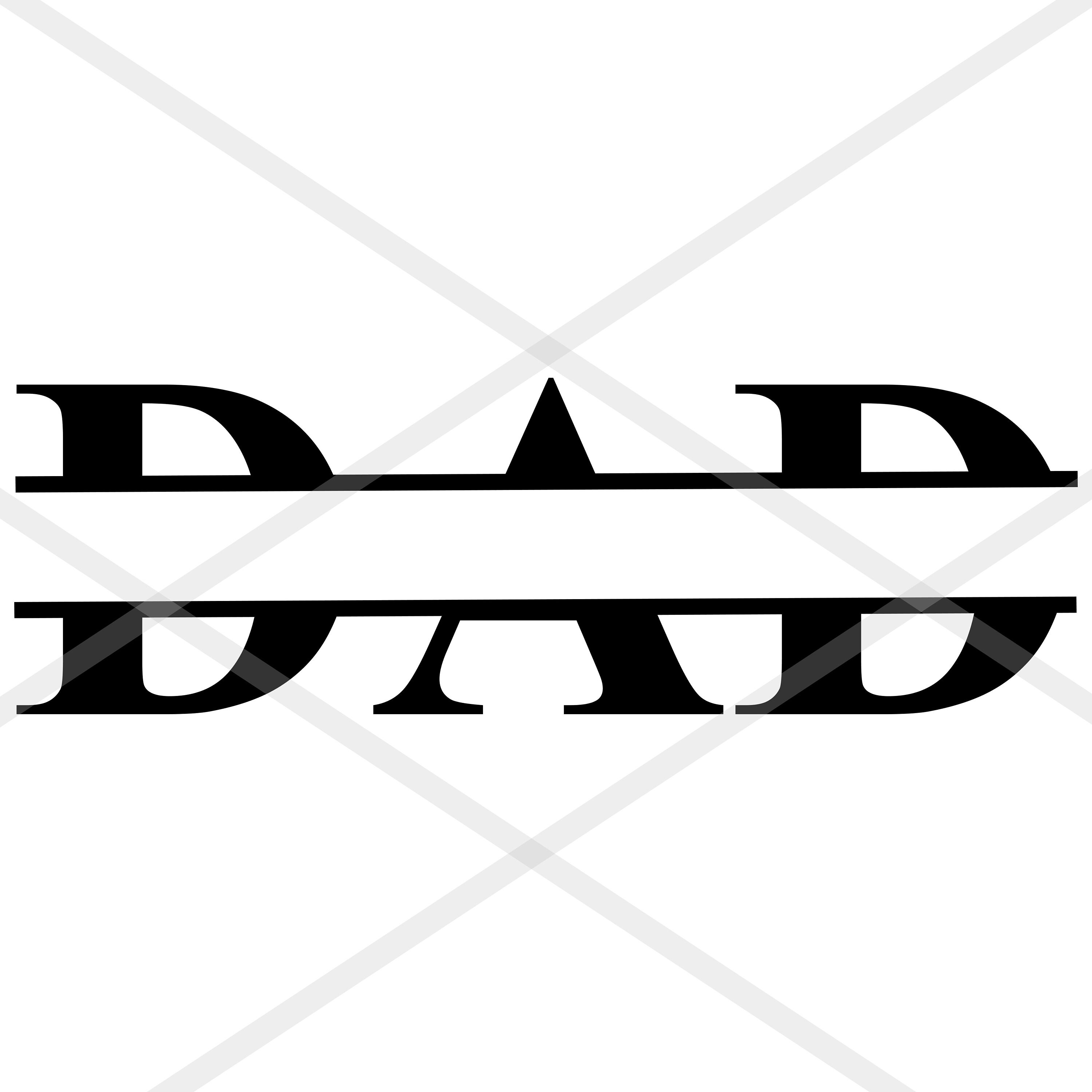Download Dad Split Monogram SVG jpeg png eps dxf Sublimation Design Cut | Etsy