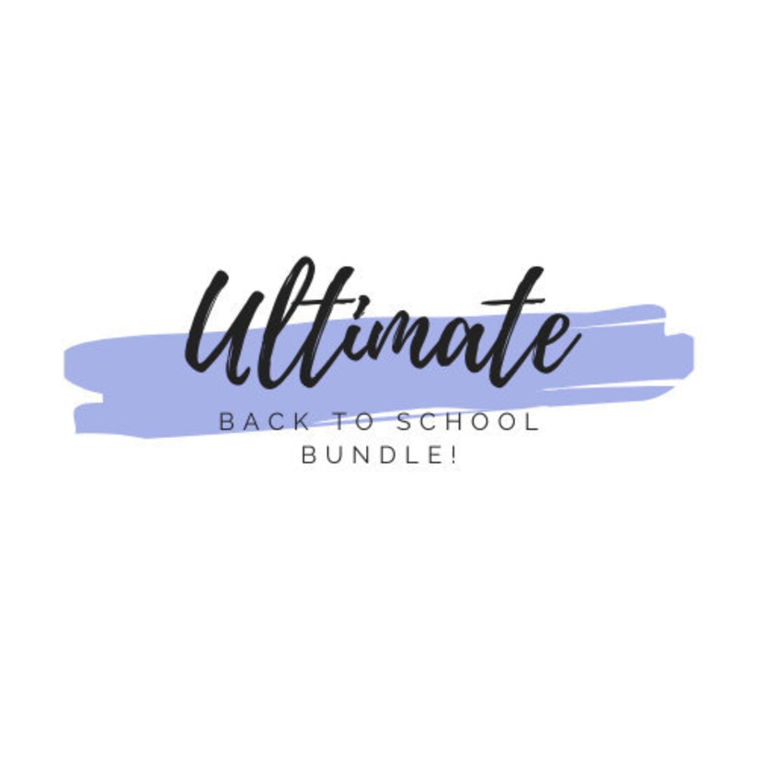 Ultimate Back to School Bundle! *LIMITED* - Etsy Australia