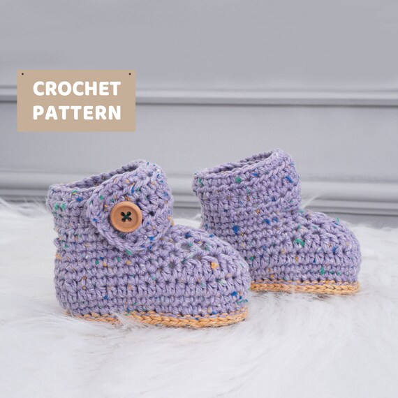 CROCHET PATTERN Grape Pulp Baby Boots Crochet baby shoes | Etsy