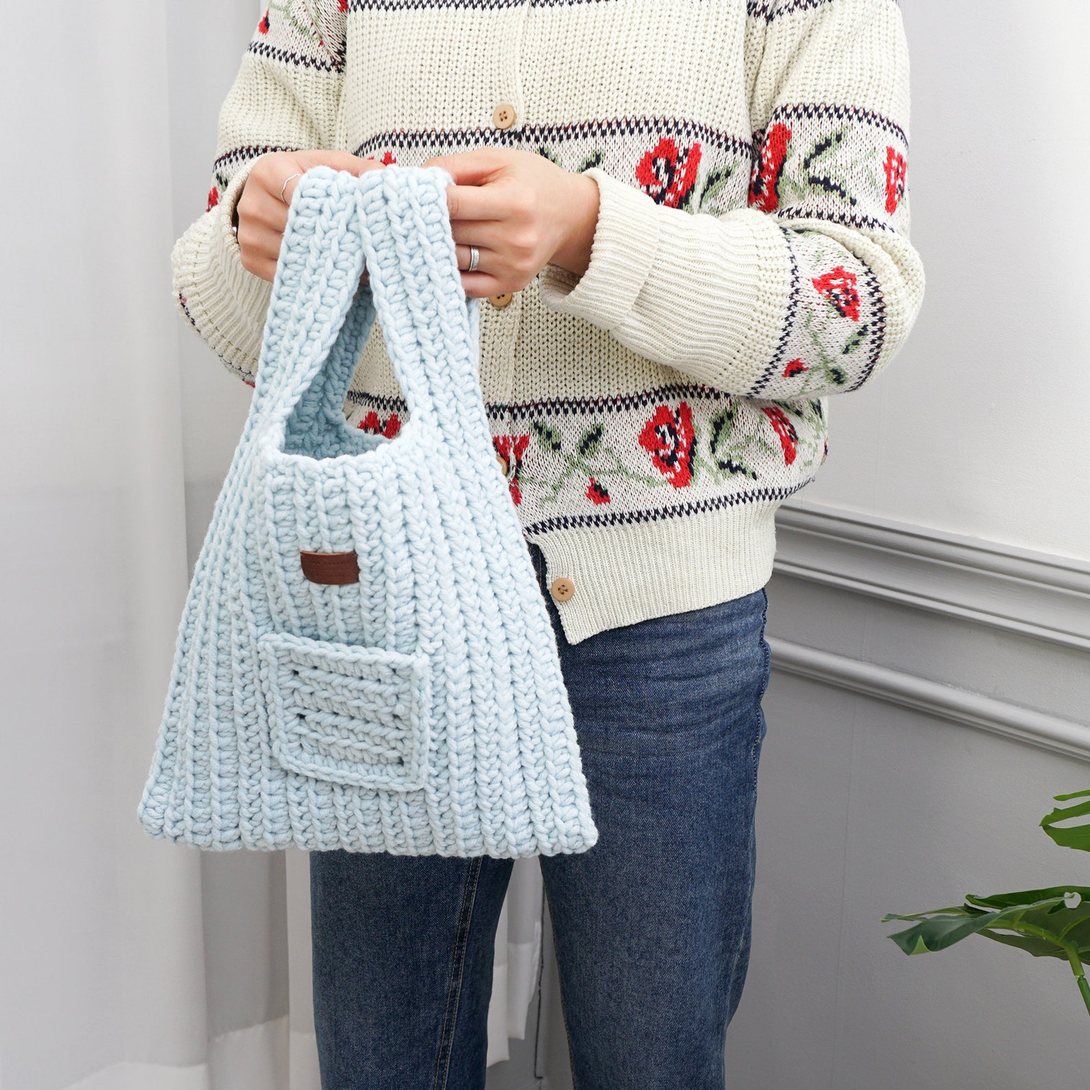 CROCHET PATTERN Origami Market Bag Crochet Eco Bag Etsy