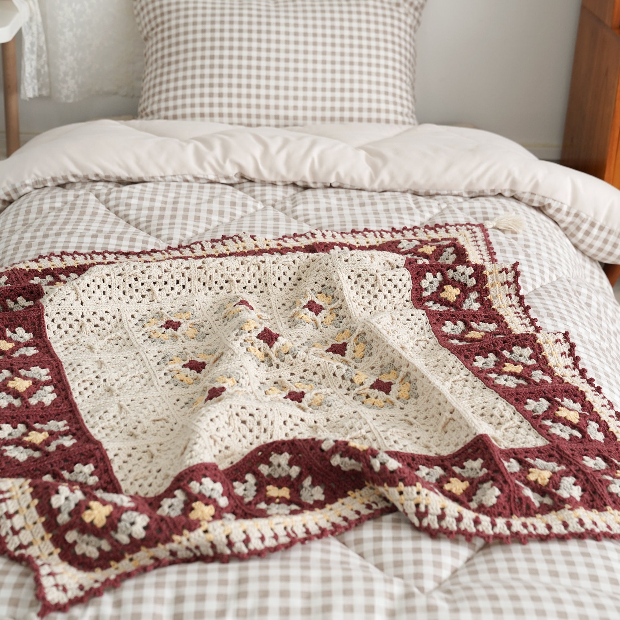 CROCHET PATTERN Moroccan Tile Blanket Crochet blanket Etsy
