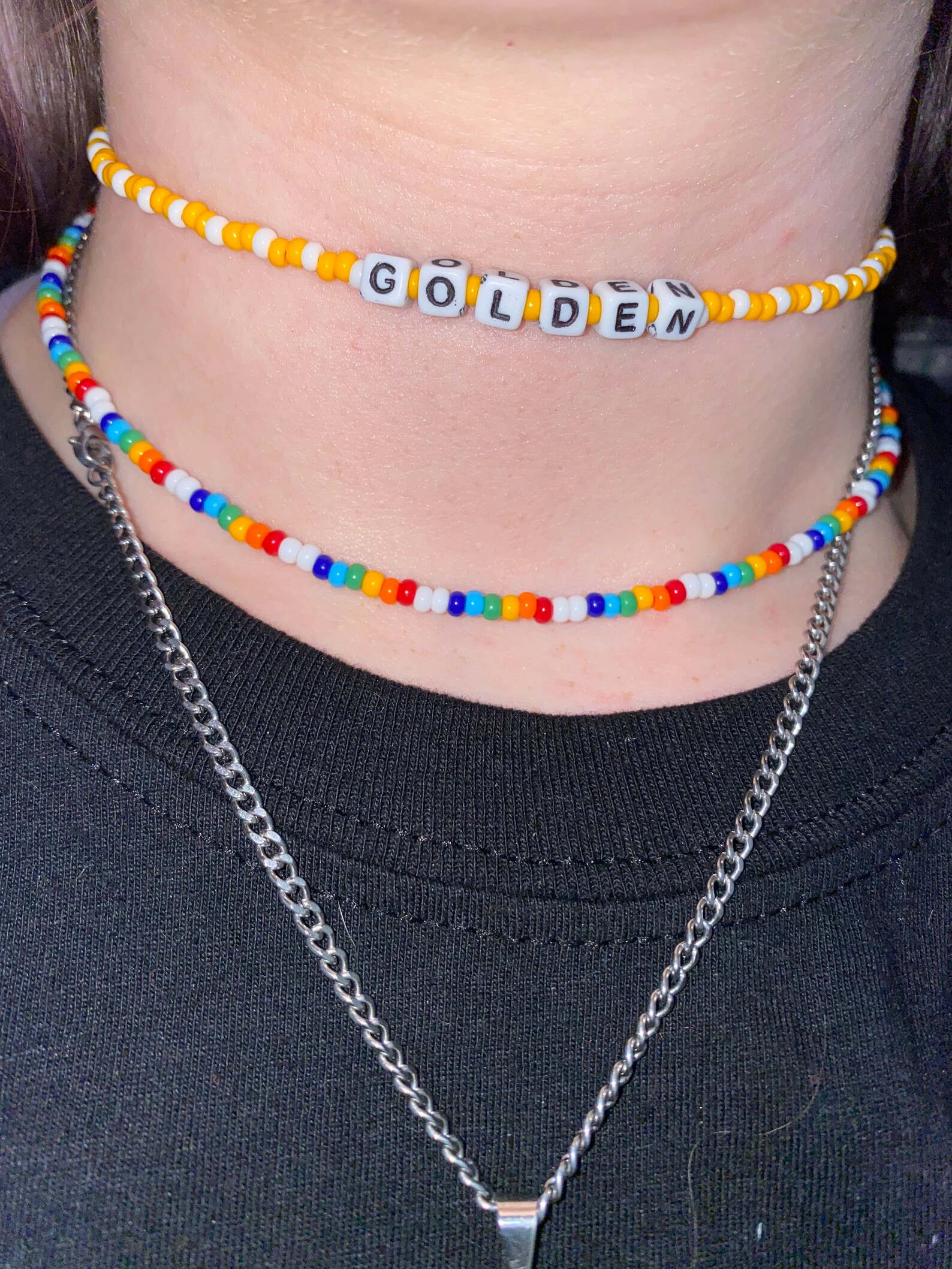 Harry Styles Golden Inspired Necklace Etsy