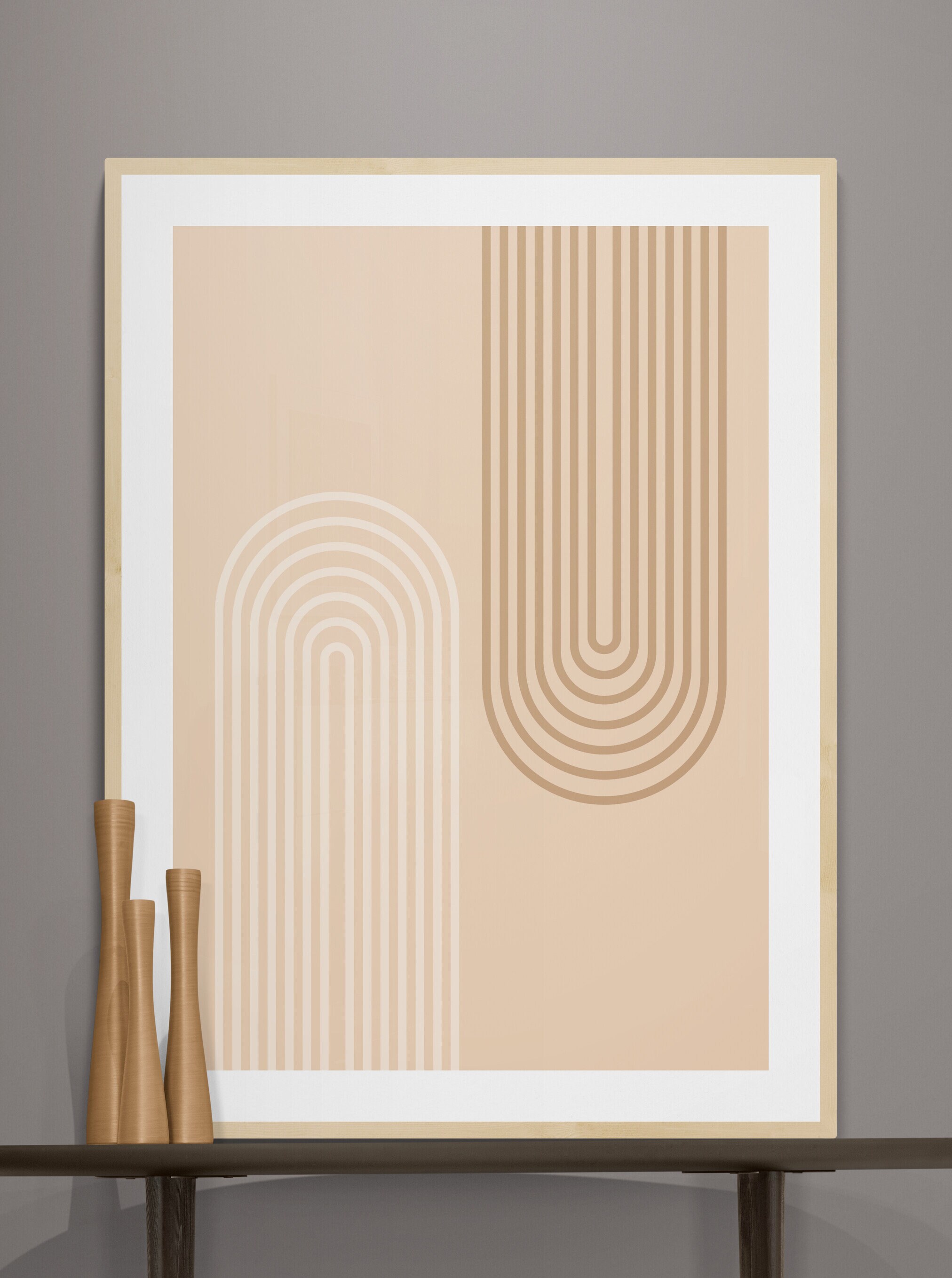 Boho wall art Brown color digital art Digital Download Etsy