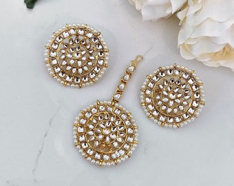 Indian cnhaandbali tikka Jhumka Earrings tops | Pakistani earring tikka cnhaandbali earrings tops