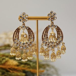 Indian Jhumka Earrings Diamond | Pakistani earring Jhumka