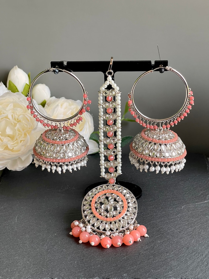 Indian Earrings Jhumka Pakistani Earring Jhumka Set Etsy UK