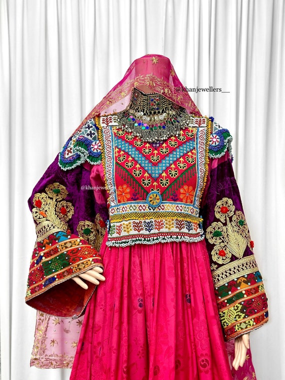 Afghan Vintage Dress, Traditional Handmade Kuchi Tribal Afghan Dress for Women - Etsy Afghan Vintage Dress, Traditional Handmade Kuchi Tribal Afghan Dress for Women - Etsy