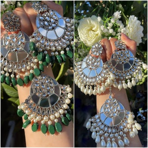 Indian, Pakistani Maang Tikka and Earring set