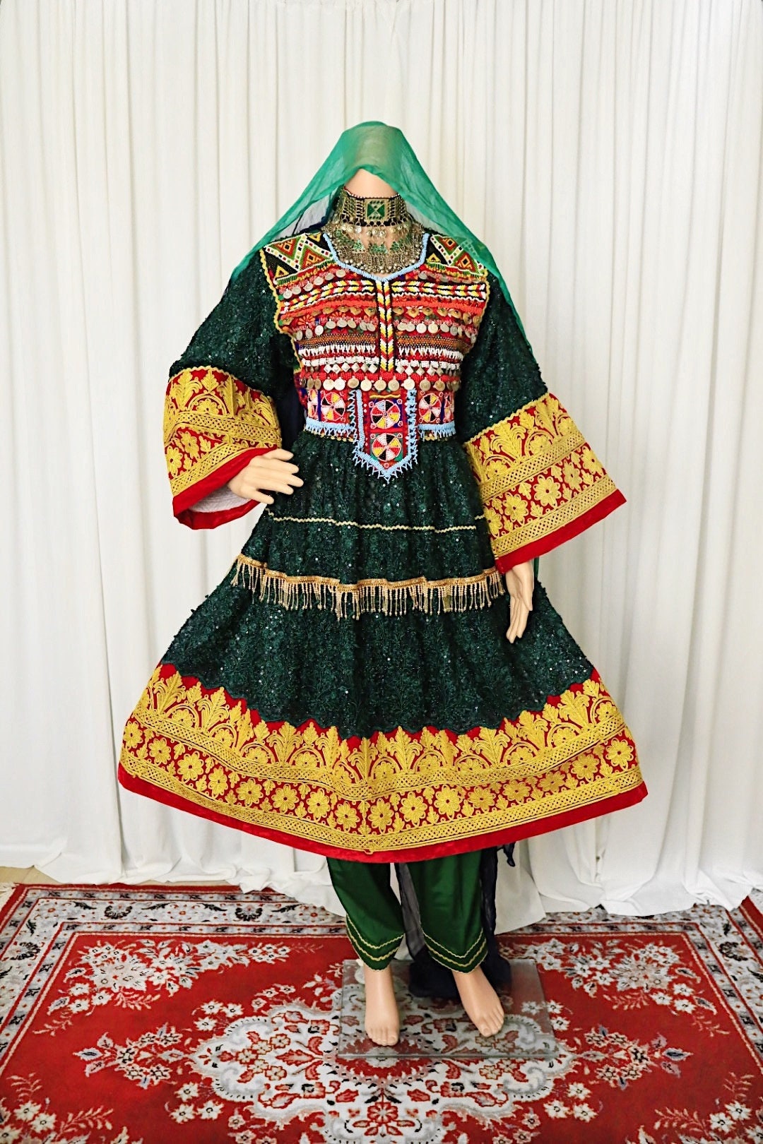 Afghan Dress for Women - Handmade Afghani Dress