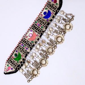 Vintage Afghan Choker Necklace, Kuchi Jewelry Set