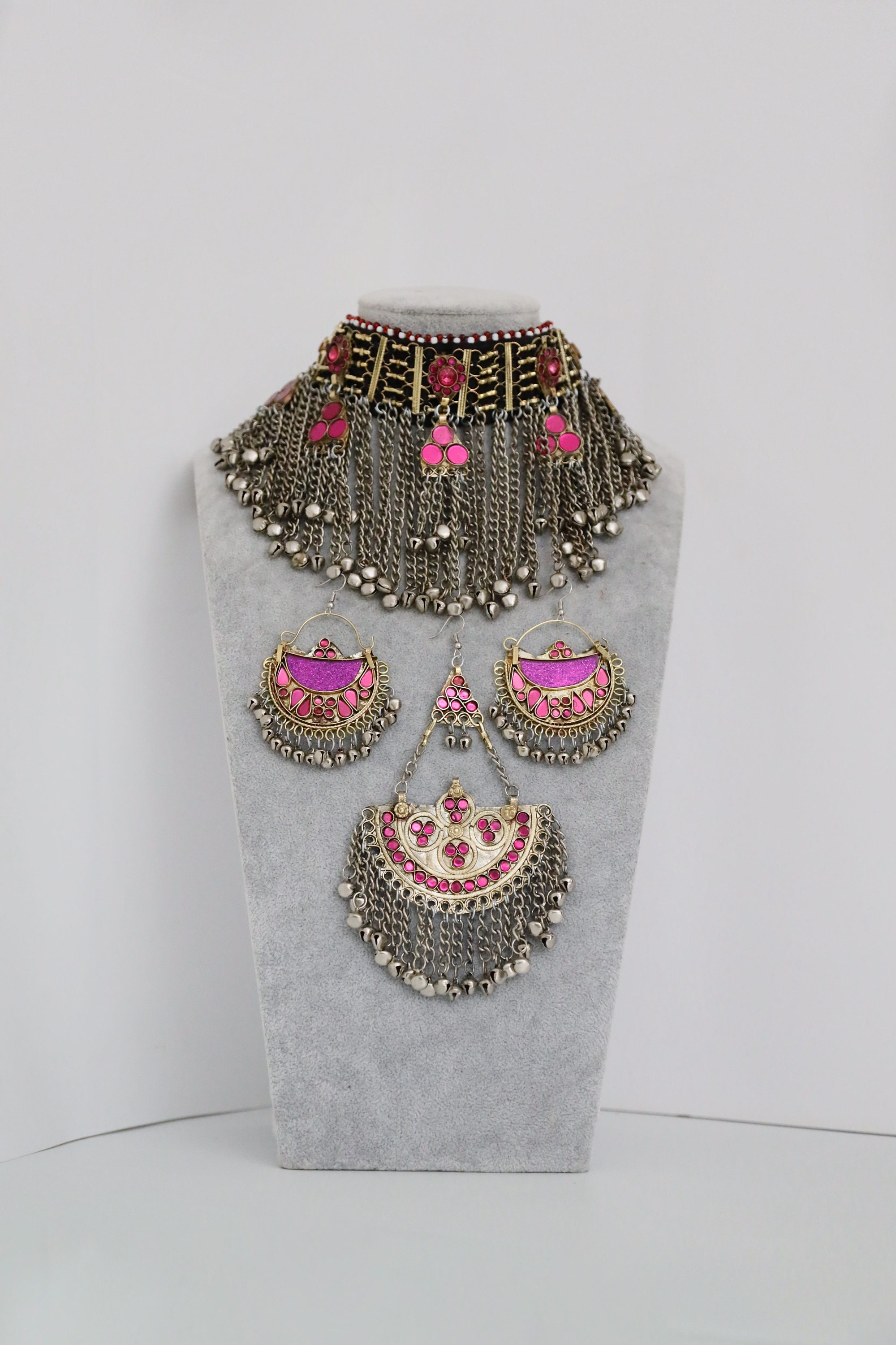 Afghan Jewellery Choker Set - Afghan Jewelry Set