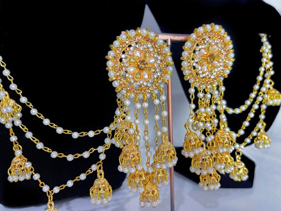 Bahubali Earrings Gold Plated