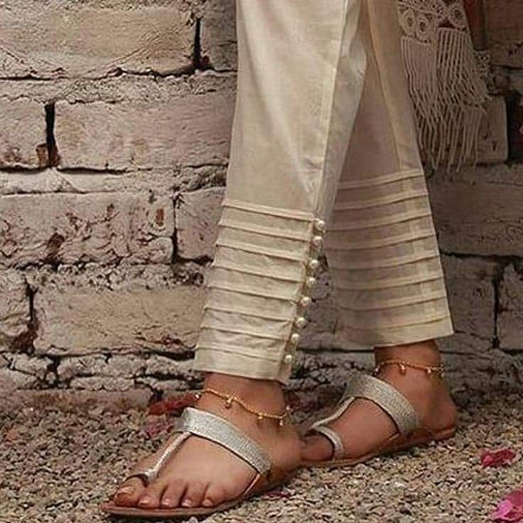 CIGARETTE PANTS ONLINE PAKISTANI LADIES WHITE COLOR