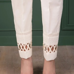 Cream Indian Trousers Women Etsy