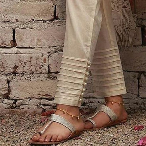 Buy Maroon Ikat Cotton Pants for Women | Darzaania by CraftsandLooms –  CraftsandLooms.com
