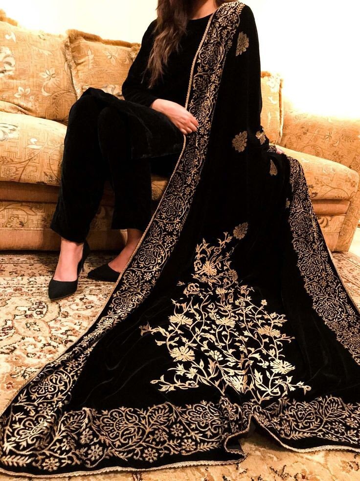 shawl kurta design
