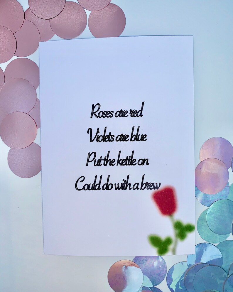 Roses are Red Violets are blue Valentines Anniversary Etsy