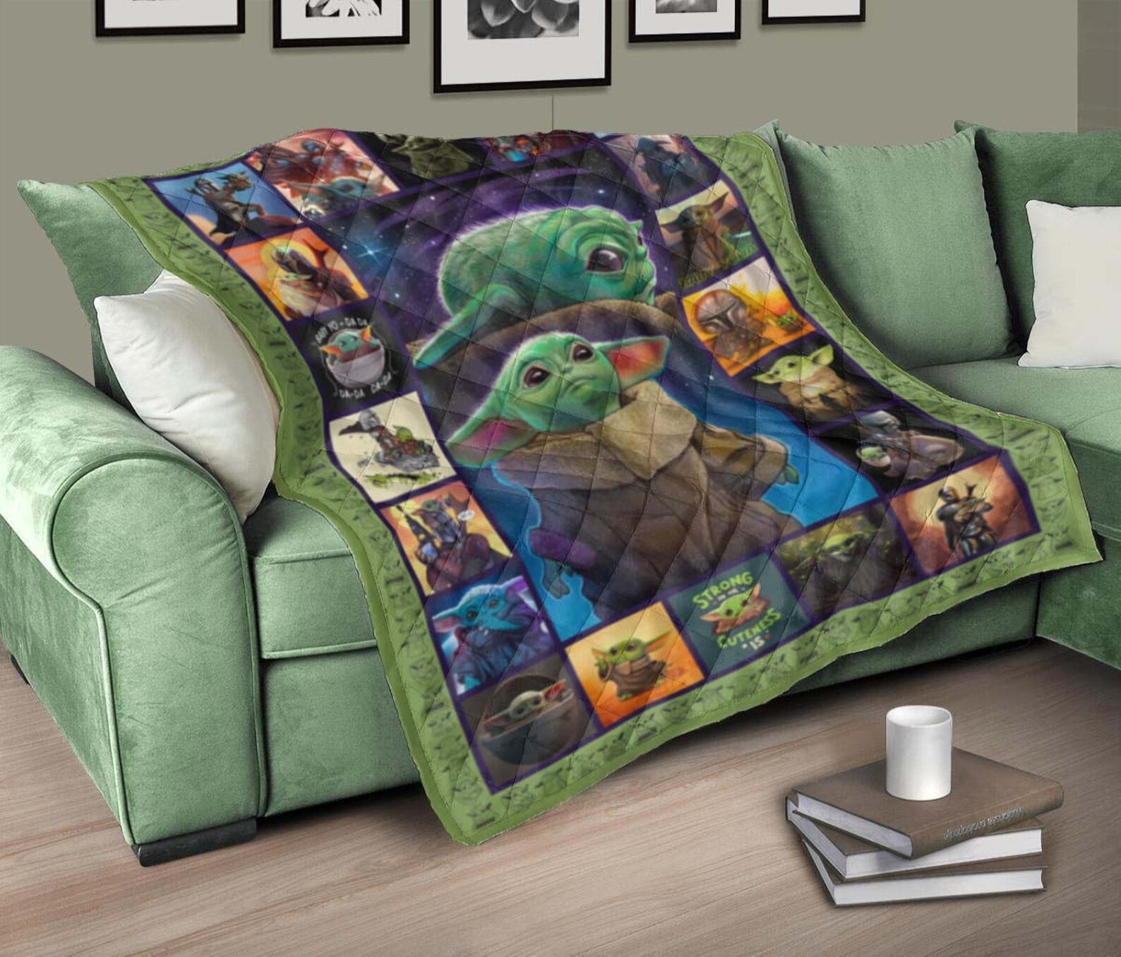 Baby Yoda The Mandalorian Blanket Star Wars Baby Yoda Baby Etsy