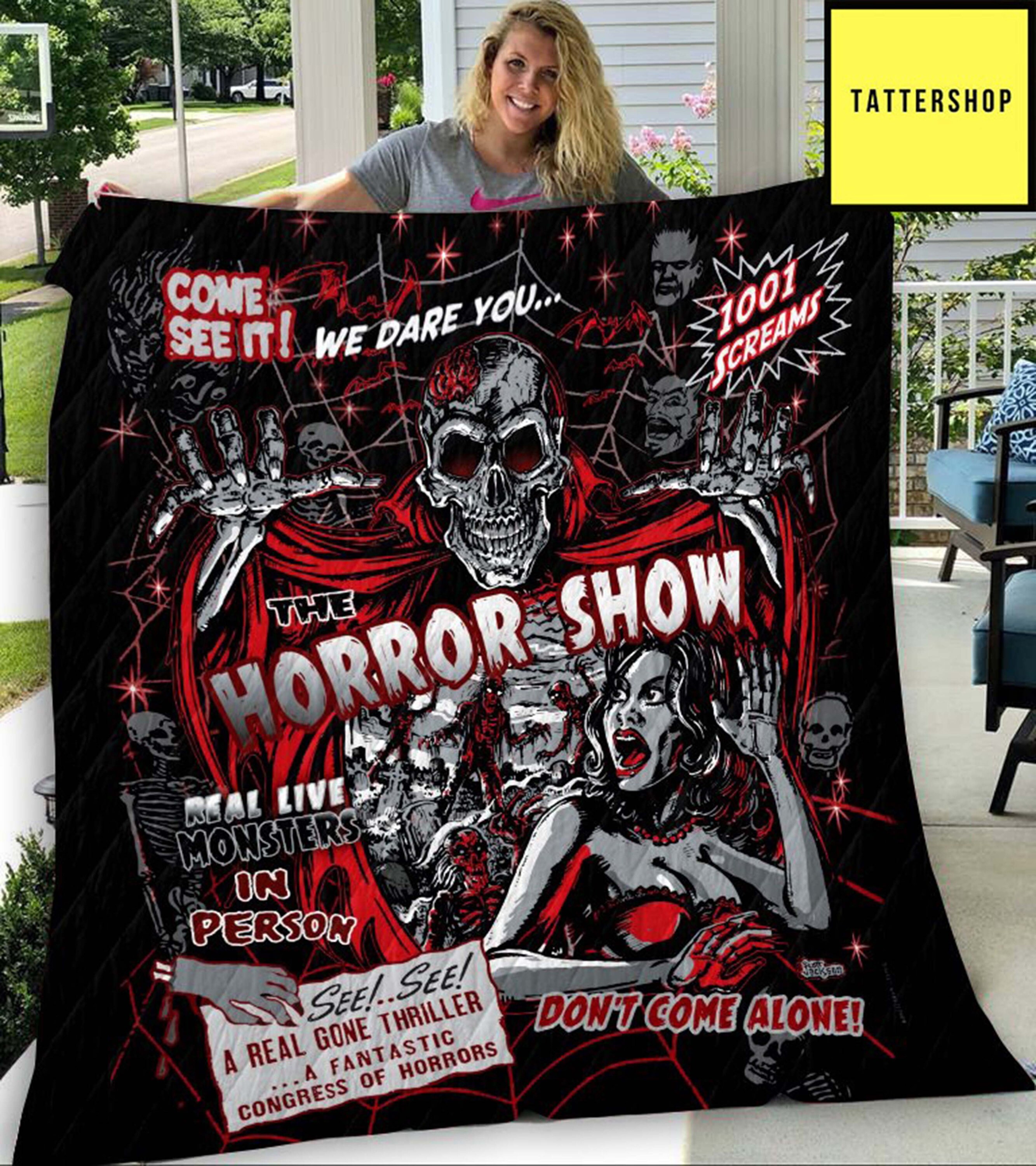 Horror Movie Show Blanket Personajes de Terror Horror Etsy
