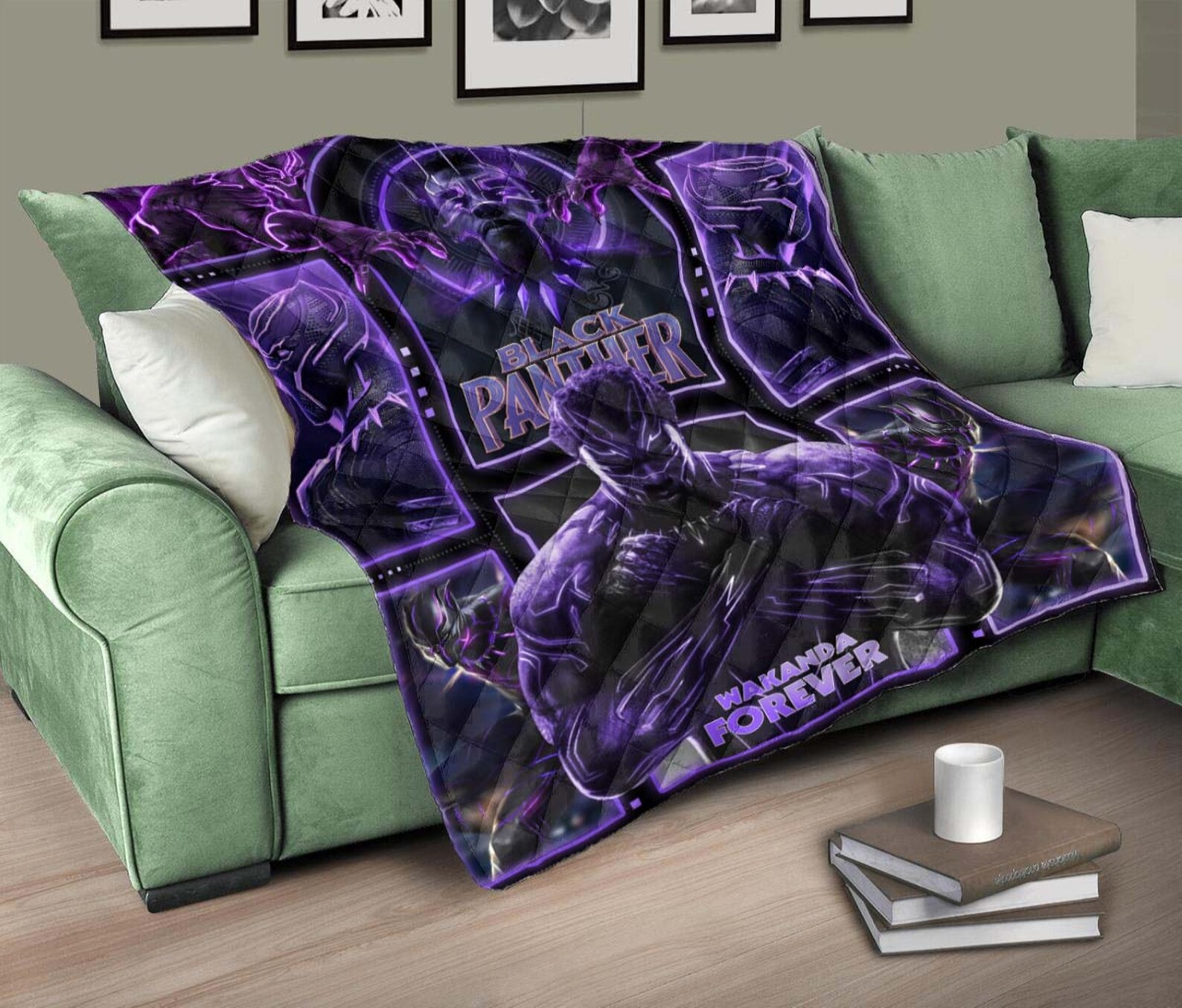 Black Panther Wakanda Forever Blanket Black Panther Blanket Etsy