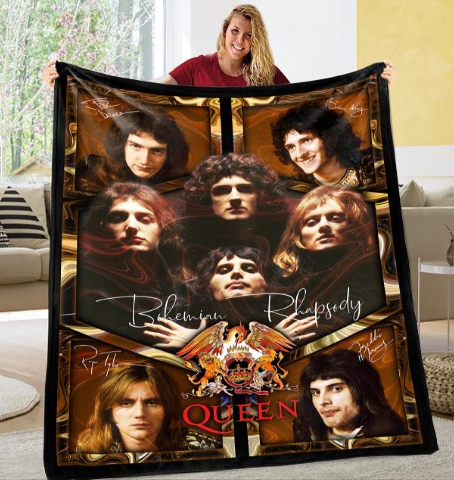 Queen Band Blanket Music Blanket Rock Band Gift For Fan Etsy