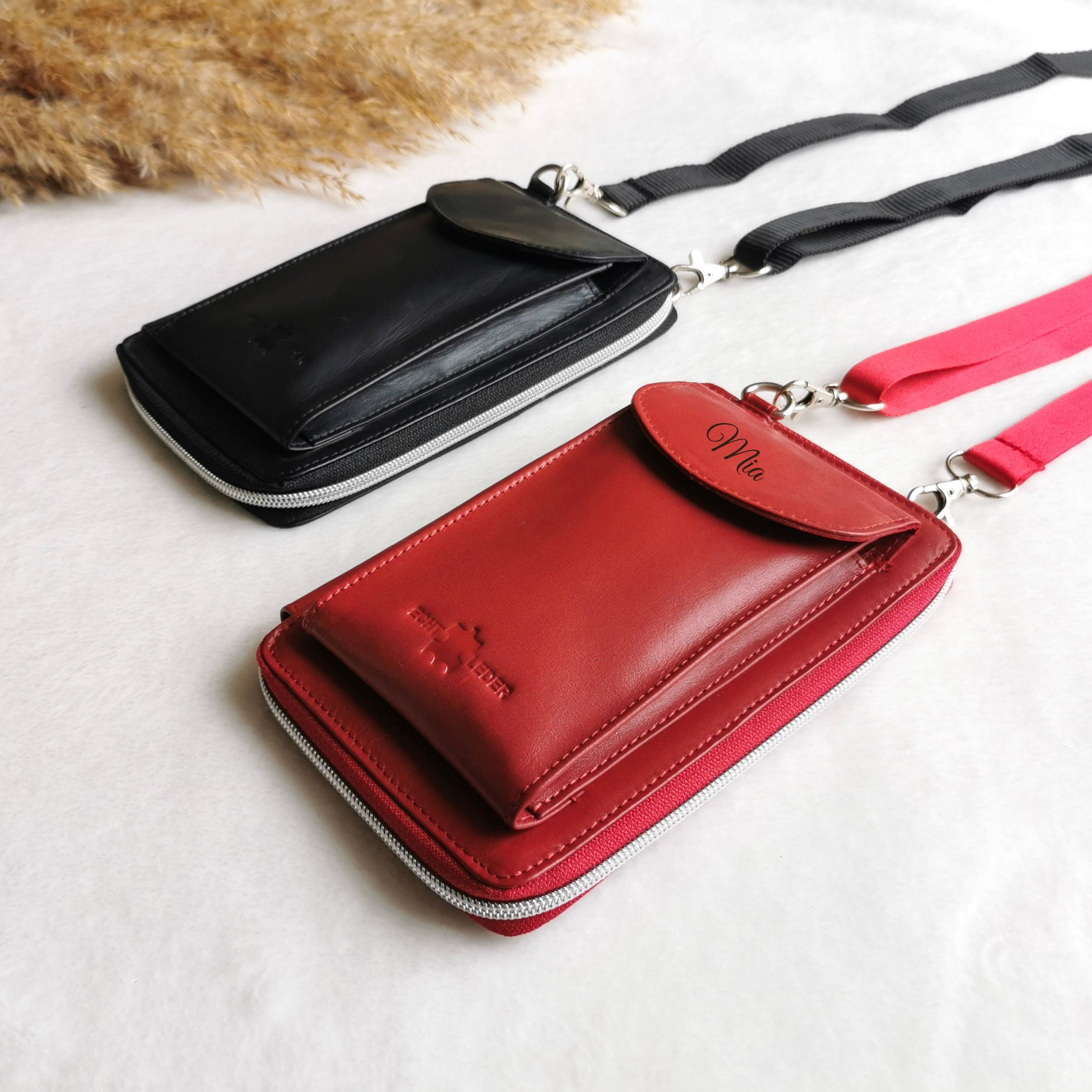 Men Practical Phone Wallet Case Belt Leather Pouch Phone Waist Bag Mobile