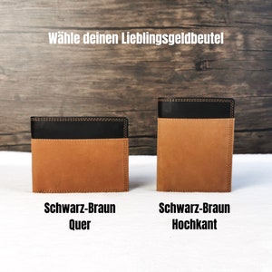 Fotogravur Geldbeutel Brieftasche, Geschenk für Ihn, Geburtstag, Vatertag Portemonnaie Herren, Geldbörse, Geschenk für Papa oder Ehemann Bild 4