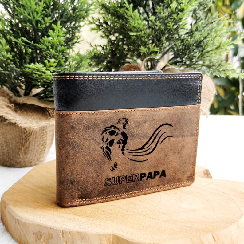 Photo Engraving Wallet Wallet Gift for Him Birthday Etsy