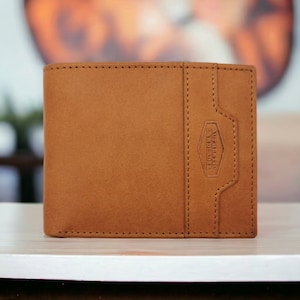 Geldbeutel aus Vollrindleder, RFID Schutz, Ledergeldbeutel für Herren, Brieftasche, Portemonnaie, Geschenkidee Vatertag, Freund, Papa