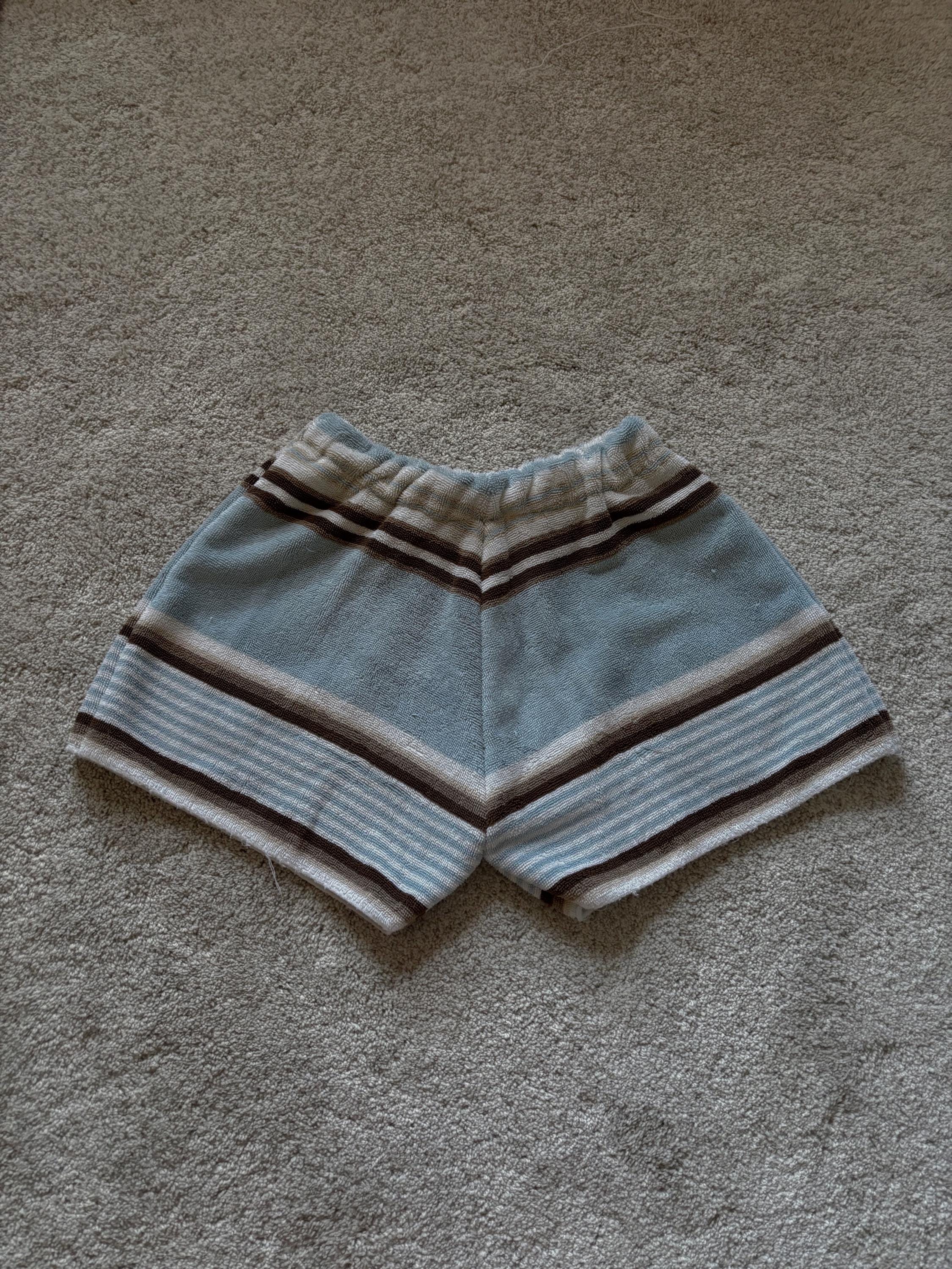 Striped Towel Shorts