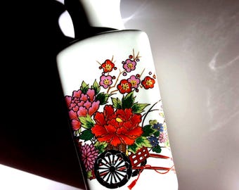 ヴィンテージ備前焼花入花瓶：彫刻的な日本の陶器、侘び寂びの