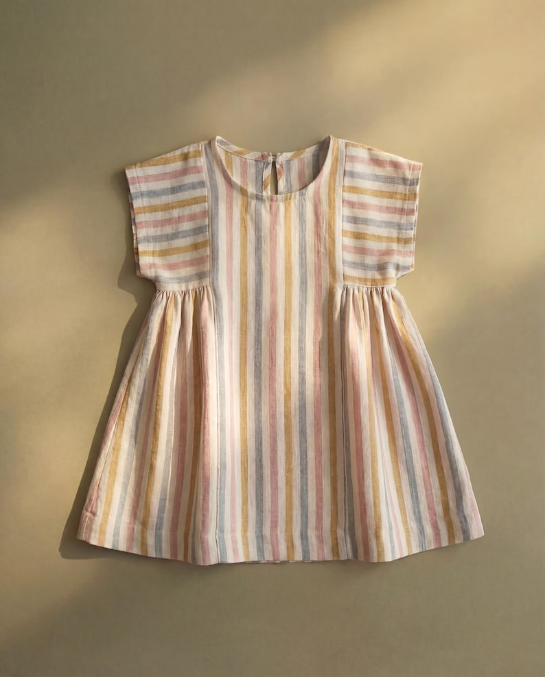 Girls Dress Sewing Pattern PDF (1-12y) | Easy Beginner Friendly | A0 A4 Projector | IRIS Dress image 4