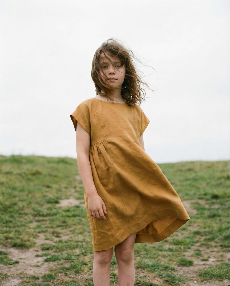 Girls Dress Sewing Pattern PDF (1-12y) | Easy Beginner Friendly | A0 A4 Projector | IRIS Dress image 2
