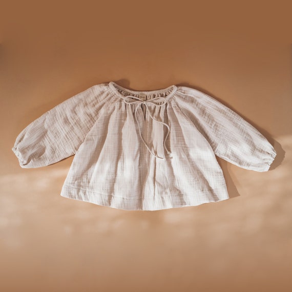 OLIVE Blouse Pattern – Indie Sewing Pattern – For sewing girls smock blouse up to 12 years