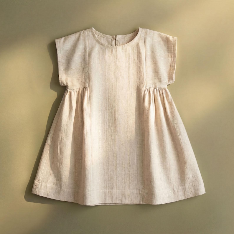 Girls Dress Sewing Pattern PDF (1-12y) | Easy Beginner Friendly | A0 A4 Projector | IRIS Dress image 1