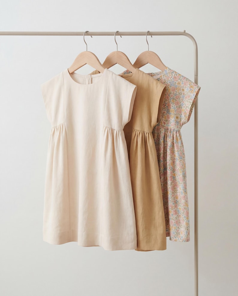 Girls Dress Sewing Pattern PDF (1-12y) | Easy Beginner Friendly | A0 A4 Projector | IRIS Dress image 7