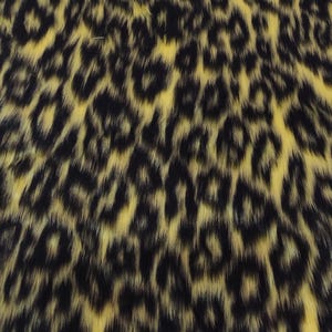 Flavine Leopard - Tejido de piel jacquard de calidad R2 - Varias longitudes