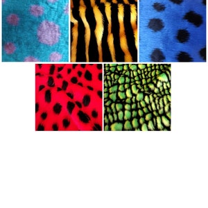 004 Jacquard Fur Fabric R2 Quality - Multiple Lengths & Colours
