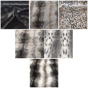 002 Luxury Faux Fur Fabric 25mm pile 60" (150cms) Wide - Multiple Lengths & Colours - AC435