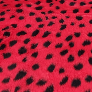 Mariquita Roja - Tejido de Piel Jacquard Calidad R2 - Varias Longitudes